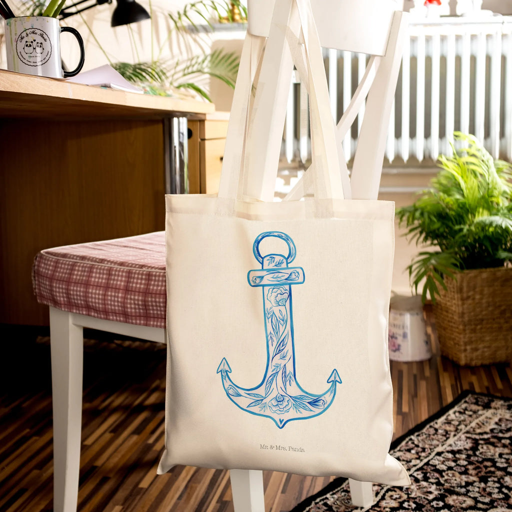 Tote bag anchor Blue cloth bag, Carrier bag, shopper, cotton bag, shoulder bag, shopping bag, jute bag, pouch, bag, small animals, cute, funny, cute animal motives, hand drawn, small world, funny sayings, good mood, happy, gifts, gift ideas, special gifts, animal lover, card