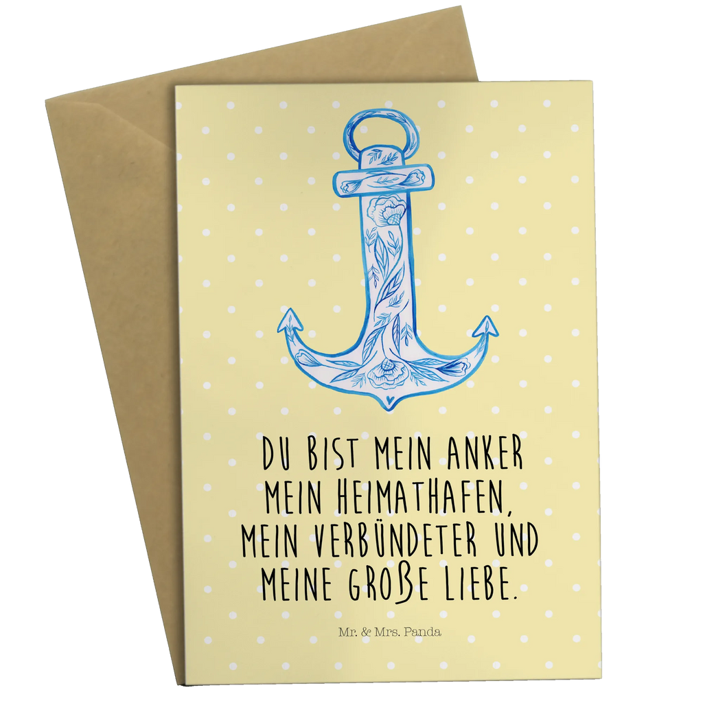 Grußkarte Anker Blau Klappkarte, Einladungskarte, Geburtstagskarte, Hochzeitskarte, Ansichtskarten, Glückwunschkarte, Karte, Grußkarte, Tiermotive, Gute Laune, lustige Sprüche, Tiere