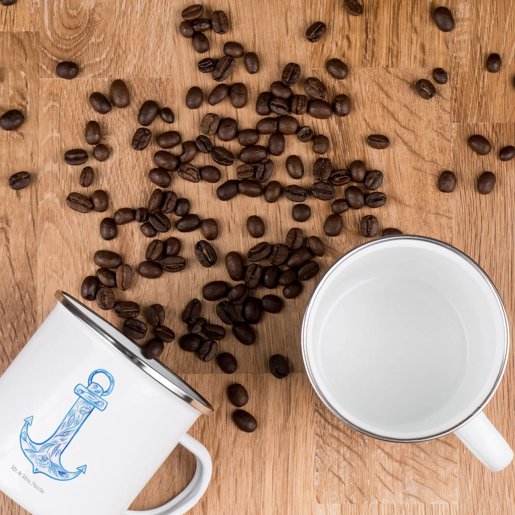 Enamel camping mug anchor Blue camper mug, stainless steel drinking cup, hiking mug, enamel mug, backpacking mug, bushcraft mug, enamel camping cup, adventure mug, tin coffee cup, metal camping mug, camp coffee mug, outdoor cup, camping metal cup, camping mug, lightweight camping mug, metal cup, enamel drinking mug, steel mug for camping, travel mug, campfire mug, small animals, cute, funny, cute animal motives, hand drawn, small world, funny sayings, good mood, happy, gifts, gift ideas, special gifts, animal lover, card