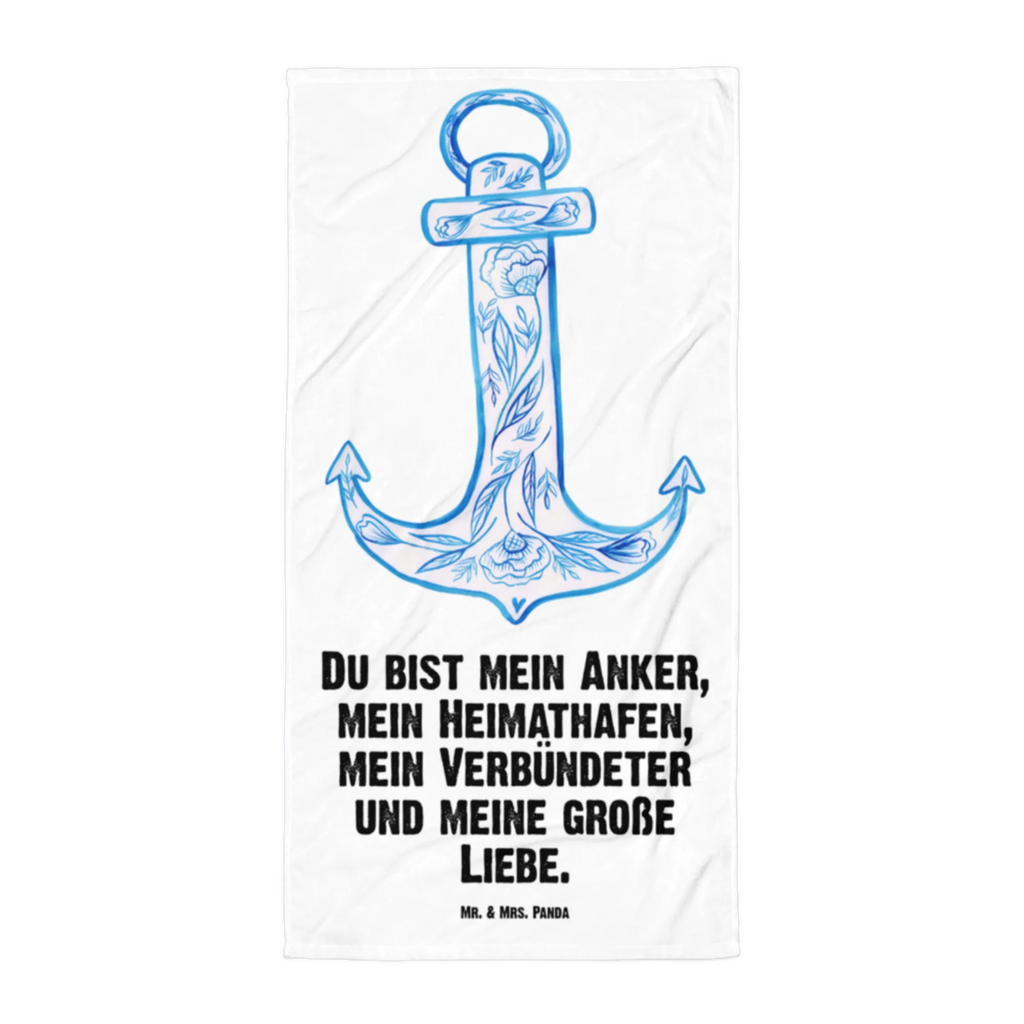 XL ręcznik kąpielowy kotwica Niebieski Motywy zwierzęce, dobra energia, zabawne powiedzonka, zwierzęta