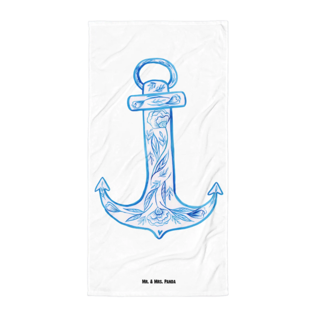 XL ręcznik kąpielowy kotwica Niebieski Motywy zwierzęce, dobra energia, zabawne powiedzonka, zwierzęta