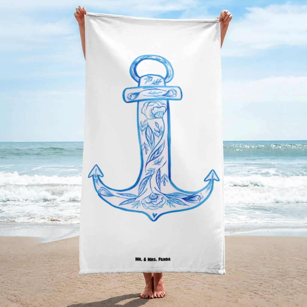 XL ręcznik kąpielowy kotwica Niebieski Motywy zwierzęce, dobra energia, zabawne powiedzonka, zwierzęta