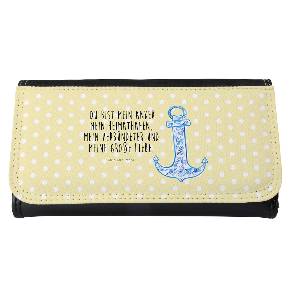 Ladies purse anchor Blue Large, Wallet, XXL, Wallets, Ladies, Purse, small animals, cute, funny, cute animal motives, hand drawn, small world, funny sayings, good mood, happy, gifts, gift ideas, special gifts, animal lover, card