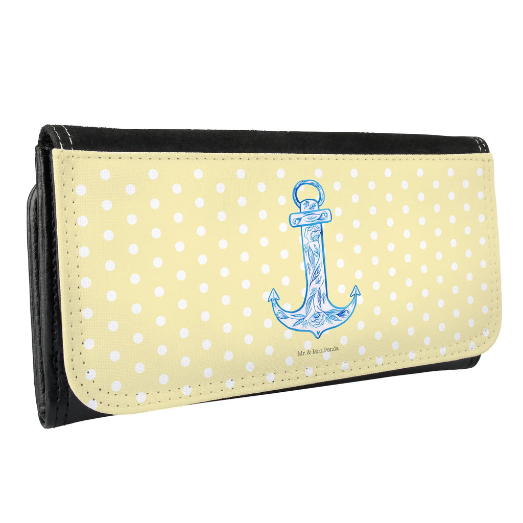 Ladies purse anchor Blue Large, Wallet, XXL, Wallets, Ladies, Purse, small animals, cute, funny, cute animal motives, hand drawn, small world, funny sayings, good mood, happy, gifts, gift ideas, special gifts, animal lover, card