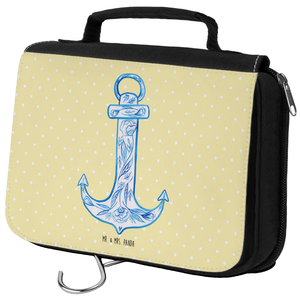 Wash bag anchor Blue Toilet bag, Gentlemen, Ladies, Wash bag, Cosmetic bag, To hang up, small animals, cute, funny, cute animal motives, hand drawn, small world, funny sayings, good mood, happy, gifts, gift ideas, special gifts, animal lover, card