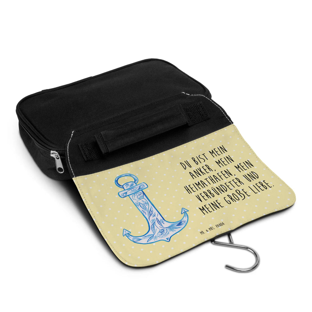 Wash bag anchor Blue Toilet bag, Gentlemen, Ladies, Wash bag, Cosmetic bag, To hang up, small animals, cute, funny, cute animal motives, hand drawn, small world, funny sayings, good mood, happy, gifts, gift ideas, special gifts, animal lover, card