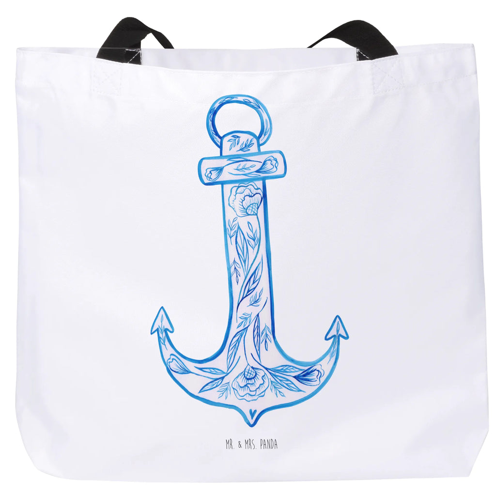 Shopper anchor Blue Schulbeutel, Beutel, XL, Alltagstasche, Einkaufstasche, Freizeittasche, Strandtasche, XXL Tasche, Tüte, Tragebeutel, Schultertasche, Einkaufsbeutel, Schultasche, Shopper, Stofftasche, Ausflug, Gute Laune, Tiermotive, Tiere, Lustige Sprüche