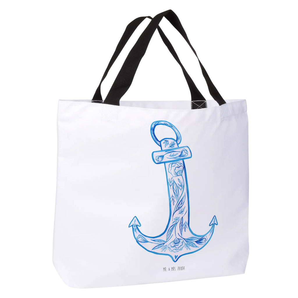 Shopper anchor Blue Schulbeutel, Beutel, XL, Alltagstasche, Einkaufstasche, Freizeittasche, Strandtasche, XXL Tasche, Tüte, Tragebeutel, Schultertasche, Einkaufsbeutel, Schultasche, Shopper, Stofftasche, Ausflug, Gute Laune, Tiermotive, Tiere, Lustige Sprüche