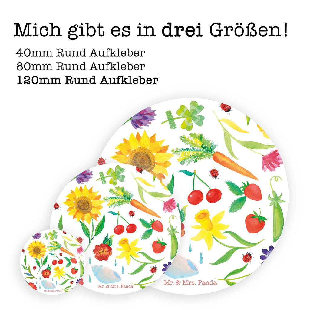 Round sticker Summer sticker, Sticker, label, round, children, Nature, joy of life, love, Flower motive, Summer, Gift gardener, Decoration, Season motive, Decoration house, Sun picture, August, July, June