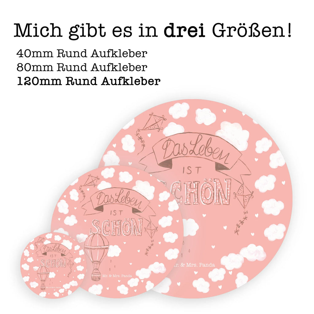 Rund Aufkleber Heißluftballon Leben Etikett, Sticker, rund, Aufkleber, Kinder, Blumen Deko, Frühlings Deko, Sommer Deko, Dekoration, positive Botschaft, Naturliebhaber, Outdoor, Natur, Abenteuer, Deko Haus, Leben, Zitat, Heißluftballon, Spruch Leben, Inspiration, erleben, glücklich sein, Das Leben ist schön