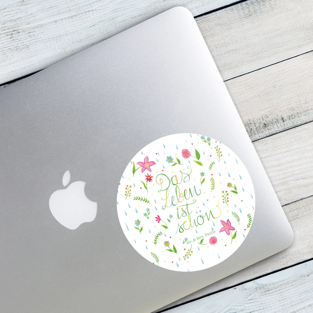 Round sticker Flower Life label, Sticker, round, children, sticker, Nature, joy of life, love, Being happy, Motivation saying, Flowers, Saying about life, Life is beautiful
