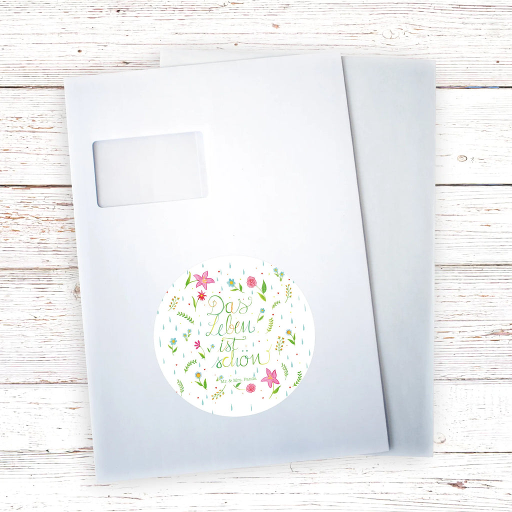 Round sticker Flower Life label, Sticker, round, children, sticker, Nature, joy of life, love, Being happy, Motivation saying, Flowers, Saying about life, Life is beautiful