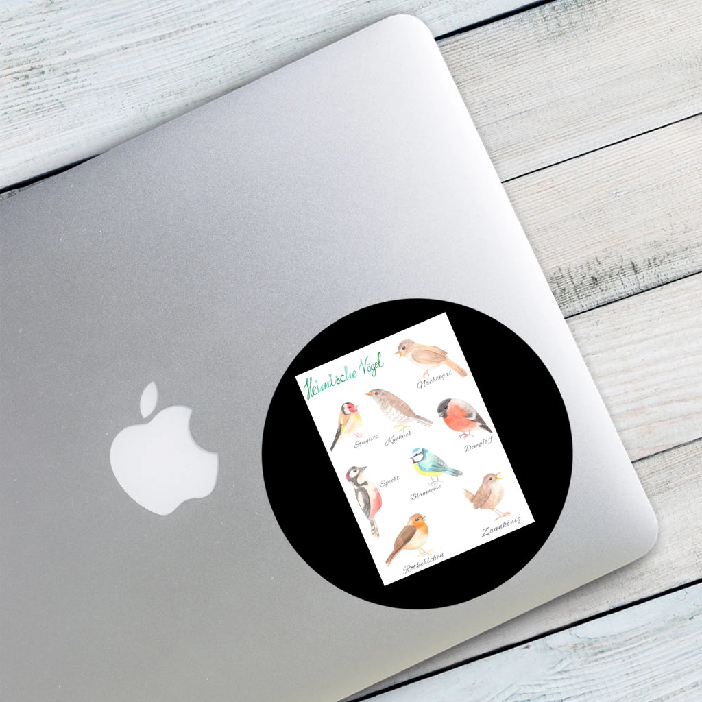 Round sticker Native birds round, children, label, Sticker, sticker, Nature, joy of life, love, Native birds, Birds
