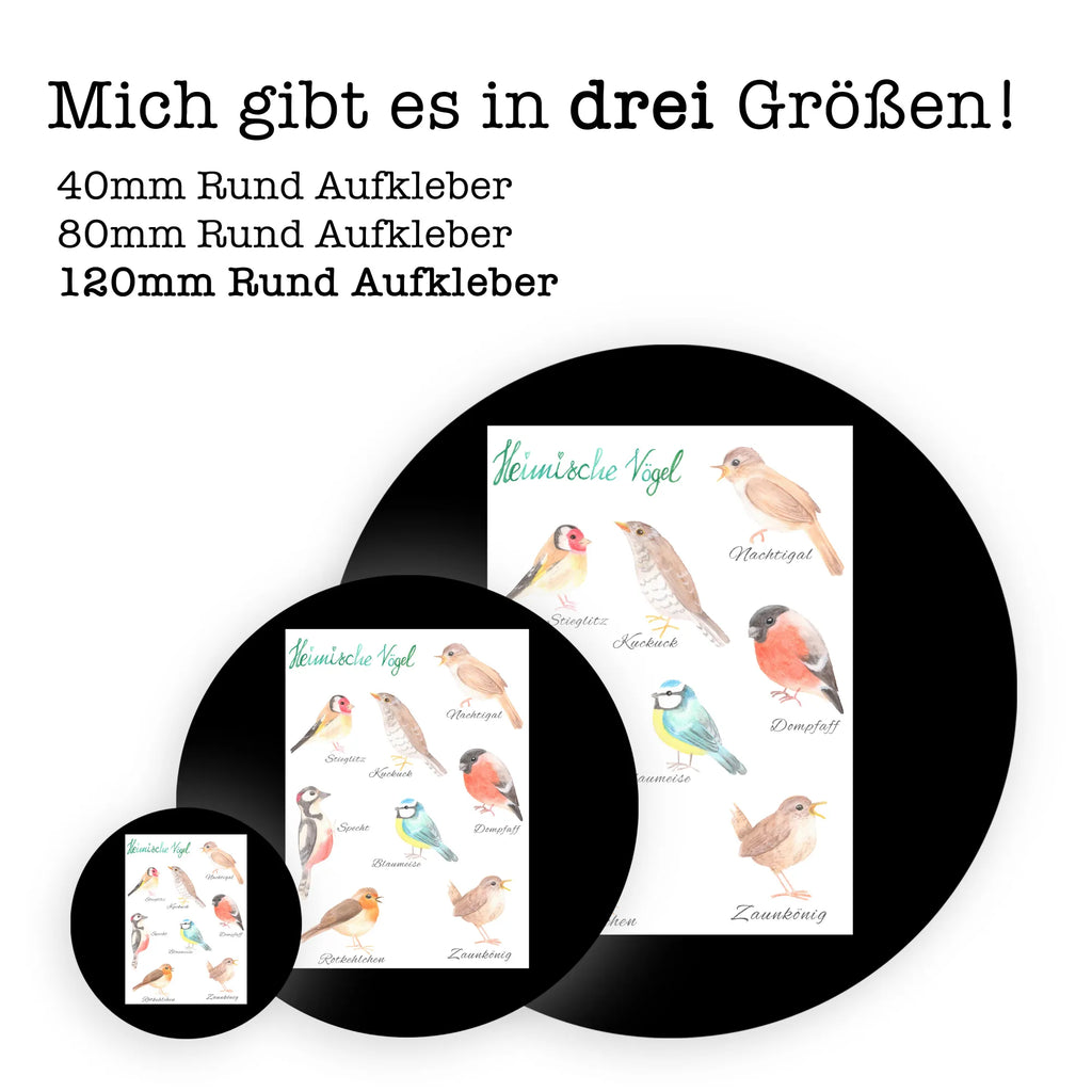 Round sticker Native birds round, children, label, Sticker, sticker, Nature, joy of life, love, Native birds, Birds