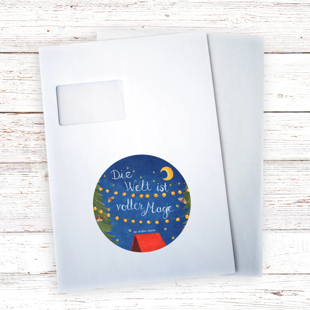 Rund Aufkleber Die Welt ist voller Magie rund, Sticker, Aufkleber, Etikett, Kinder, Blumen Deko, Frühlings Deko, Sommer Deko, Dekoration, positive Botschaft, Naturliebhaber, Outdoor, Natur, Abenteuer