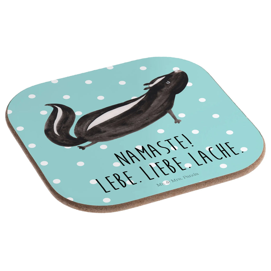 Square coaster skunk yoga Untersetzer für Gläser, Untersetzer Gläser, Korkuntersetzer, Bierdeckel, Untersetzer aus Holz, Glasuntersetzer, Tassen Untersetzer, Getränkeuntersetzer, Holzuntersetzer, Untersetzer Design, Untersetzer, Untersetzer Holz, Stinktier, Skunk, Yoga, Stinker, Stinki, Liebe, Raubtier, Wildtier, Lache, Namaste, Lebe