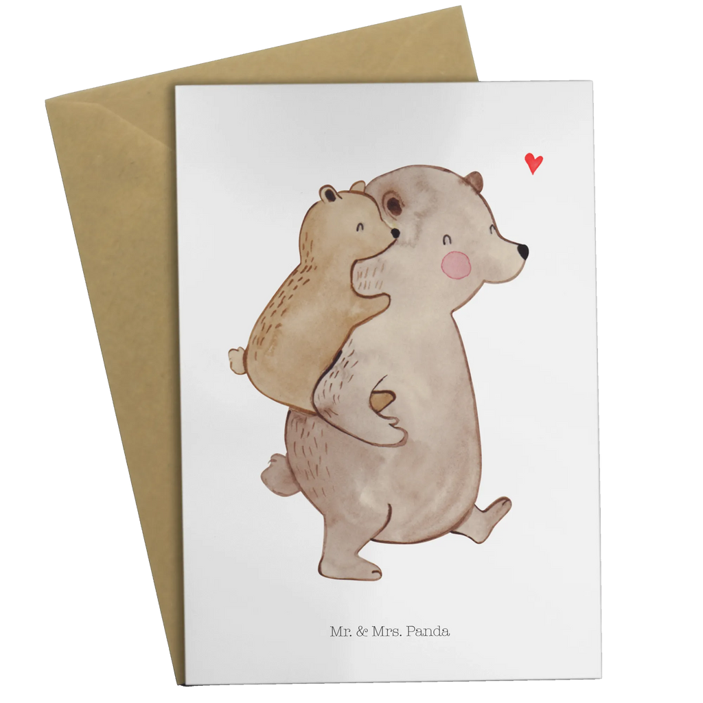 Grußkarte Papa Bär Hochzeitskarte, Geburtstagskarte, Karte, Ansichtskarten, Klappkarte, Grußkarte, Einladungskarte, Glückwunschkarte, Familie, Vatertag, Muttertag, Bruder, Schwester, Mama, Papa, Oma, Opa, Papi, Vati, Onkel, Geburtstag, Geschenk, Vater
