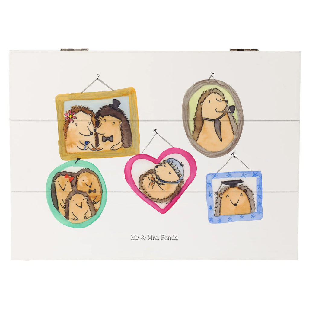 Wooden chest Hedgehog family XXL, Kiste, Erinnerungsbox, Schatulle, Holzkiste, Geschenkbox, Schatzkiste, Dekokiste, Aufbewahrungsbox, Truhe, Geschenkdose, Erinnerungskiste, Familie, Vatertag, Muttertag, Bruder, Schwester, Mama, Papa, Oma, Opa, Zusammenhalt, Bilder, Liebe, Igel, Glück