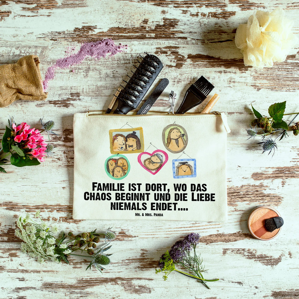 torebka na makijaż Rodzina jeży Kulturbeutel, Schminktäschchen, Kosmetikbeutel, Mäppchen, Waschbeutel, Schlampermäppchen, Schminktasche, pinsel tasche, Waschtasche, Schminkbeutel, Federmappe, Kosmetiktasche, Stiftemäppchen, Etui, beauty tasche, kosmetiktäschchen, aufbewahrungstasche, utensilientasche, toiletry bag, Kulturtasche, aufbewahrungsbeutel, pencil case, beauty case, Bruder, Papa, Opa, Schwester, Oma, Familie, Vatertag, Mama, Muttertag, Liebe, Zusammenhalt, Bilder, Glück, Igel