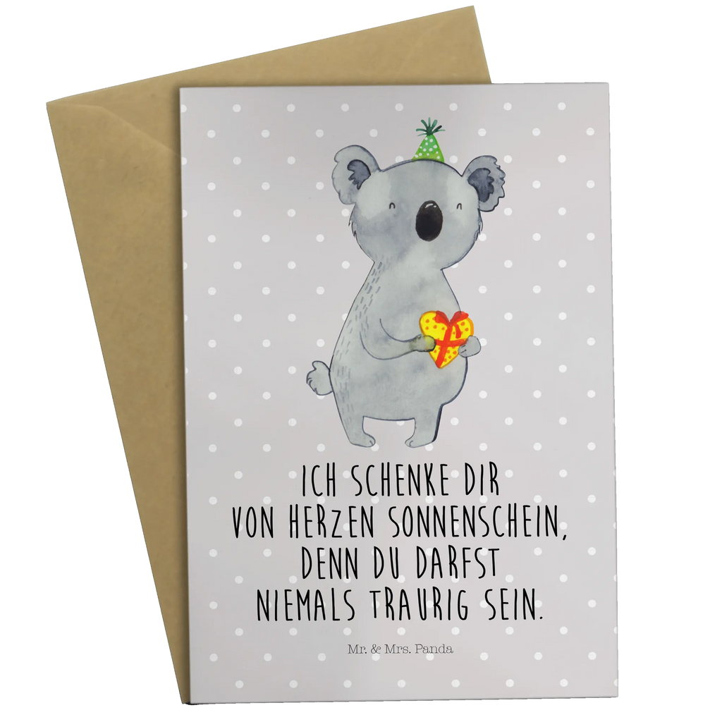 Greetings card Koala bear Gift Geburtstagskarte, Hochzeitskarte, Einladungskarte, Ansichtskarten, Glückwunschkarte, Klappkarte, Karte, Grußkarte, Koala, Koalabär, Geschenk, Party, Geburtstag