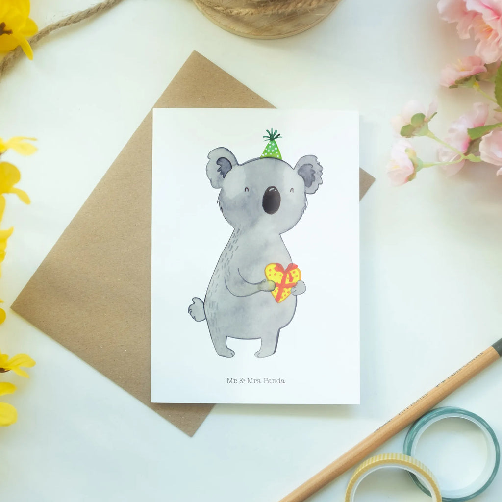 Greetings card Koala bear Gift Geburtstagskarte, Hochzeitskarte, Einladungskarte, Ansichtskarten, Glückwunschkarte, Klappkarte, Karte, Grußkarte, Koala, Koalabär, Geschenk, Party, Geburtstag
