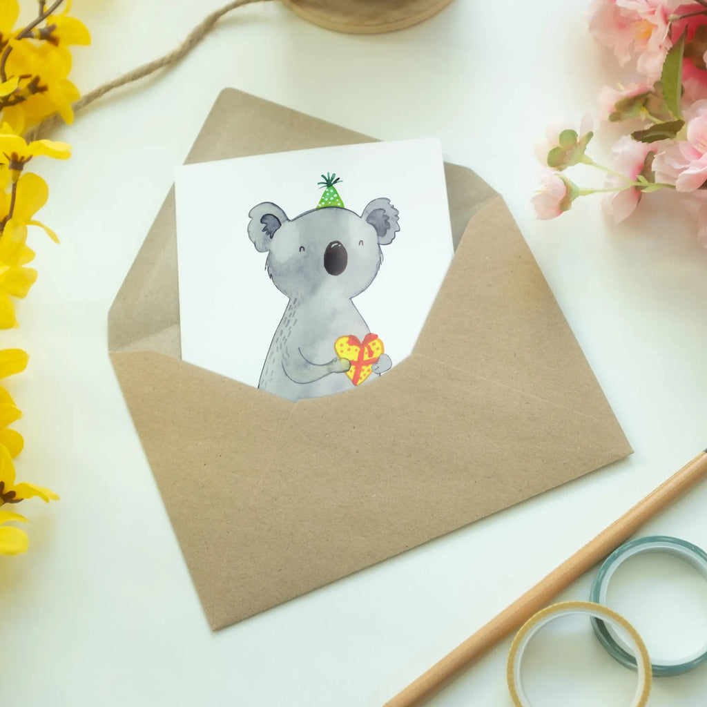 Greetings card Koala bear Gift Geburtstagskarte, Hochzeitskarte, Einladungskarte, Ansichtskarten, Glückwunschkarte, Klappkarte, Karte, Grußkarte, Koala, Koalabär, Geschenk, Party, Geburtstag