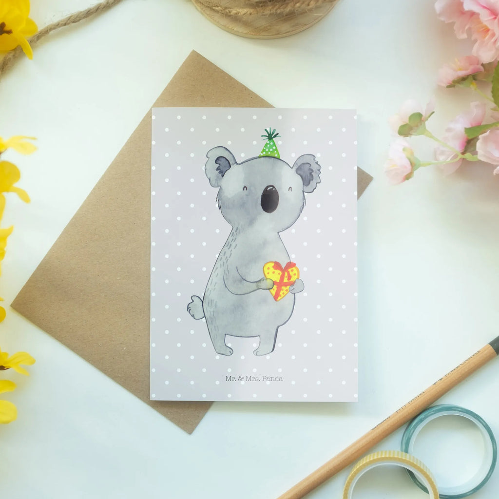 Greetings card Koala bear Gift Geburtstagskarte, Hochzeitskarte, Einladungskarte, Ansichtskarten, Glückwunschkarte, Klappkarte, Karte, Grußkarte, Koala, Koalabär, Geschenk, Party, Geburtstag