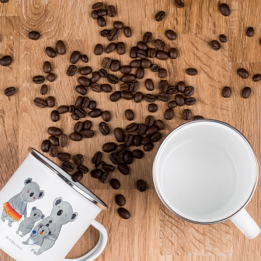Camping Emaille Tasse Koala Familie wanderbecher, blechbecher, Campingbecher, wandertasse, Tasse, Emaille Tasse, Emailletasse, Teebecher, Emaille Becher, Pott, Trinkbecher, Becher, Tasse Emaille, becher emaille, Kaffeebecher, Teetasse, Metalltasse, Campingtasse, Blechtasse, Kaffeetasse, metallbecher, Reisebecher, emaillebecher, reisetasse, Oma, Opa, Muttertag, Familie, Schwester, Bruder, Vatertag, Mama, Papa, Familienleben, Family, Koalas, Geschwister, Kinder, Koala