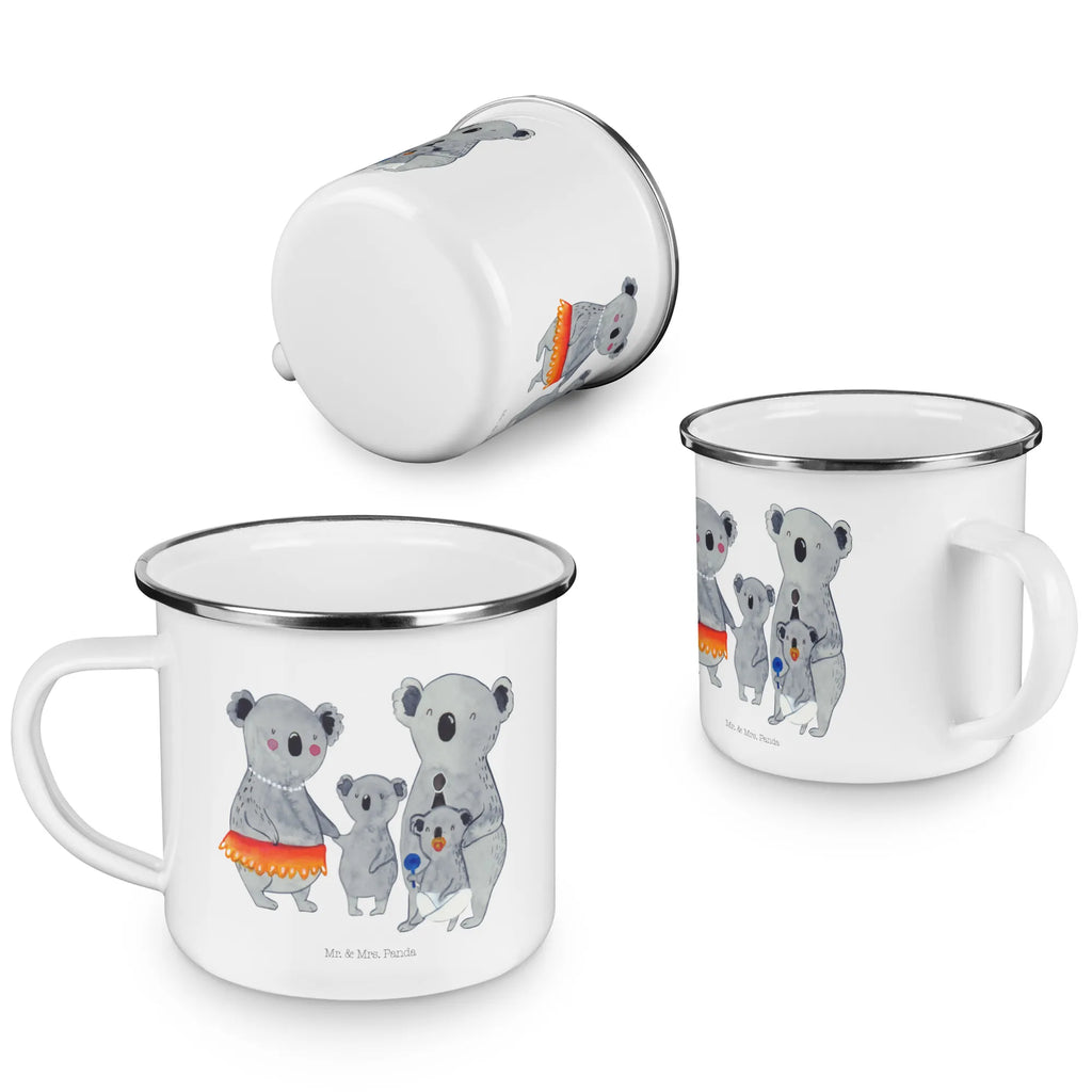 Camping Emaille Tasse Koala Familie wanderbecher, blechbecher, Campingbecher, wandertasse, Tasse, Emaille Tasse, Emailletasse, Teebecher, Emaille Becher, Pott, Trinkbecher, Becher, Tasse Emaille, becher emaille, Kaffeebecher, Teetasse, Metalltasse, Campingtasse, Blechtasse, Kaffeetasse, metallbecher, Reisebecher, emaillebecher, reisetasse, Oma, Opa, Muttertag, Familie, Schwester, Bruder, Vatertag, Mama, Papa, Familienleben, Family, Koalas, Geschwister, Kinder, Koala