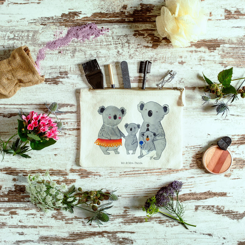 torebka na makijaż Rodzina koali Schminktasche, Schminkbeutel, beauty case, Kosmetikbeutel, kosmetiktäschchen, aufbewahrungstasche, Schminktäschchen, Kulturbeutel, beauty tasche, pencil case, Waschbeutel, Stiftemäppchen, Federmappe, pinsel tasche, Waschtasche, Etui, Mäppchen, utensilientasche, toiletry bag, Schlampermäppchen, aufbewahrungsbeutel, Kosmetiktasche, Kulturtasche, Bruder, Papa, Opa, Schwester, Oma, Familie, Vatertag, Mama, Muttertag, Koalas, Geschwister, Familienleben, Kinder, Family, Koala