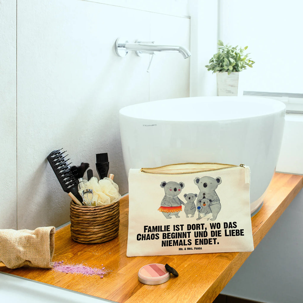 torebka na makijaż Rodzina koali Schminktasche, Schminkbeutel, beauty case, Kosmetikbeutel, kosmetiktäschchen, aufbewahrungstasche, Schminktäschchen, Kulturbeutel, beauty tasche, pencil case, Waschbeutel, Stiftemäppchen, Federmappe, pinsel tasche, Waschtasche, Etui, Mäppchen, utensilientasche, toiletry bag, Schlampermäppchen, aufbewahrungsbeutel, Kosmetiktasche, Kulturtasche, Bruder, Papa, Opa, Schwester, Oma, Familie, Vatertag, Mama, Muttertag, Koalas, Geschwister, Familienleben, Kinder, Family, Koala