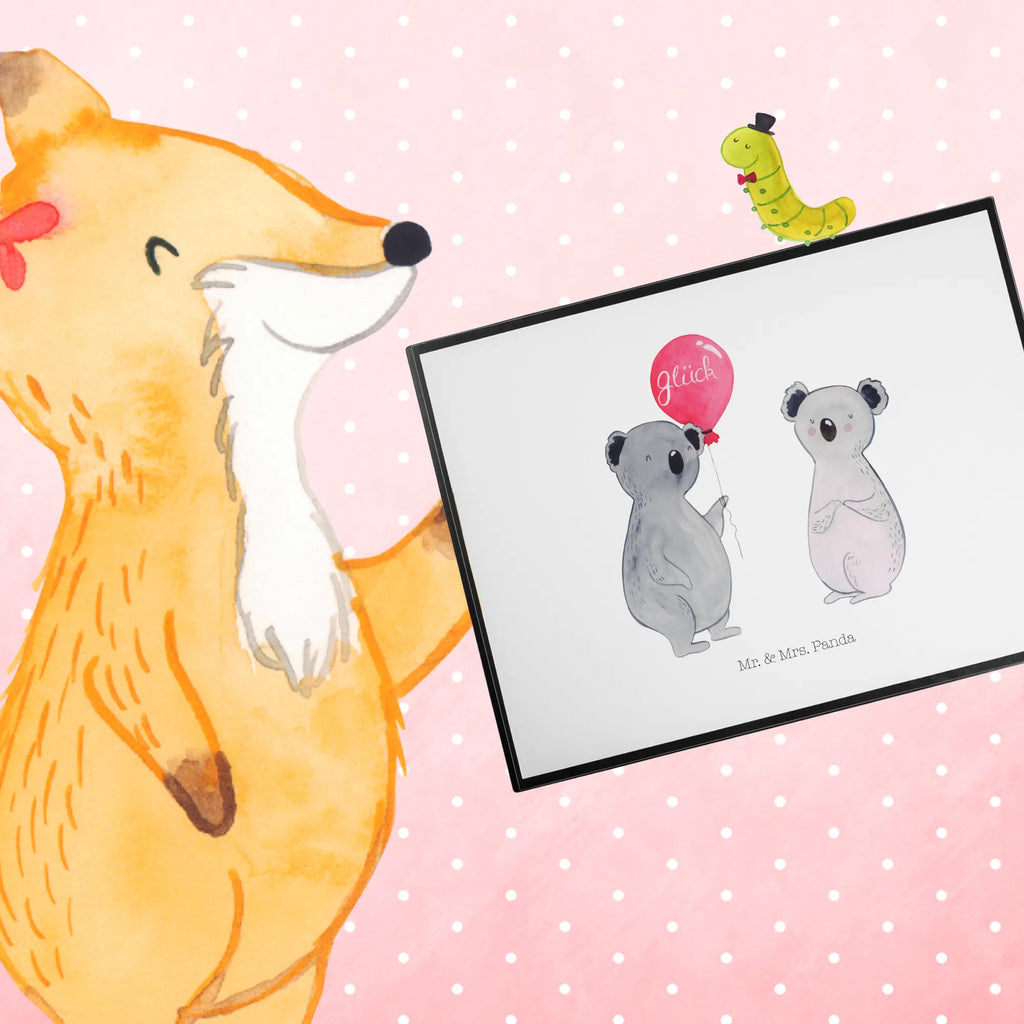 Desk pad Koala bear balloon girl, Desk pad, underlay, office, desk, children, Koala, koala, present, party, balloon, birthday