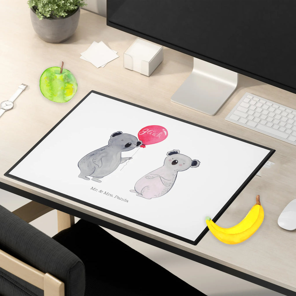 Desk pad Koala bear balloon girl, Desk pad, underlay, office, desk, children, Koala, koala, present, party, balloon, birthday