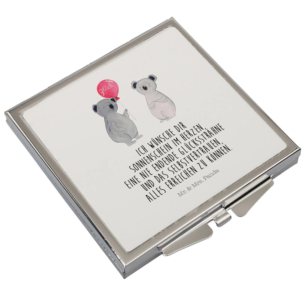 Handbag mirror Koala bear balloon silver, square, make-up mirror, make up, mirror, handbag, Koala, present, party, birthday, koala, balloon