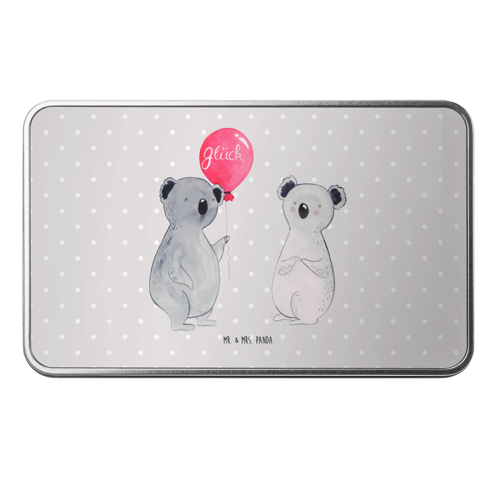 Metal tin Koala bear balloon storage box, tin box, metal box, aluminium tin, lunch box, Tin can, tins, lock-up box, storage tin, container, cookie tin, Koala, birthday, present, koala, party, balloon
