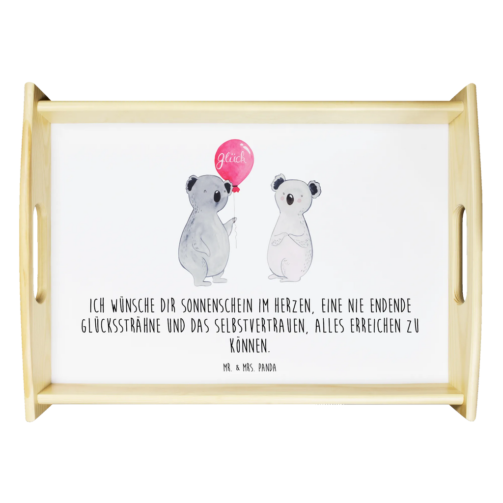 Serviertablett Koala Luftballon Serviertablett, Frühstückstablett, Dekotablett, Küchentablett, Holztablett, Tablett, Koala, Koalabär, Geschenk, Geburtstag, Party, Luftballon