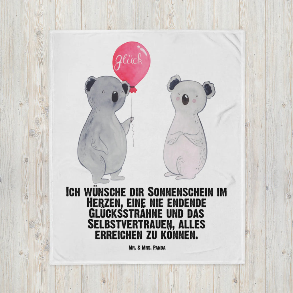 Kocyk dla niemowląt koala balon Babygeschenk, Babyecke Kuscheldecke, Babydecke, Krabbeldecke, Geschenk Geburt, Koala, Koalabär, Luftballon, Geburtstag, Geschenk, Party