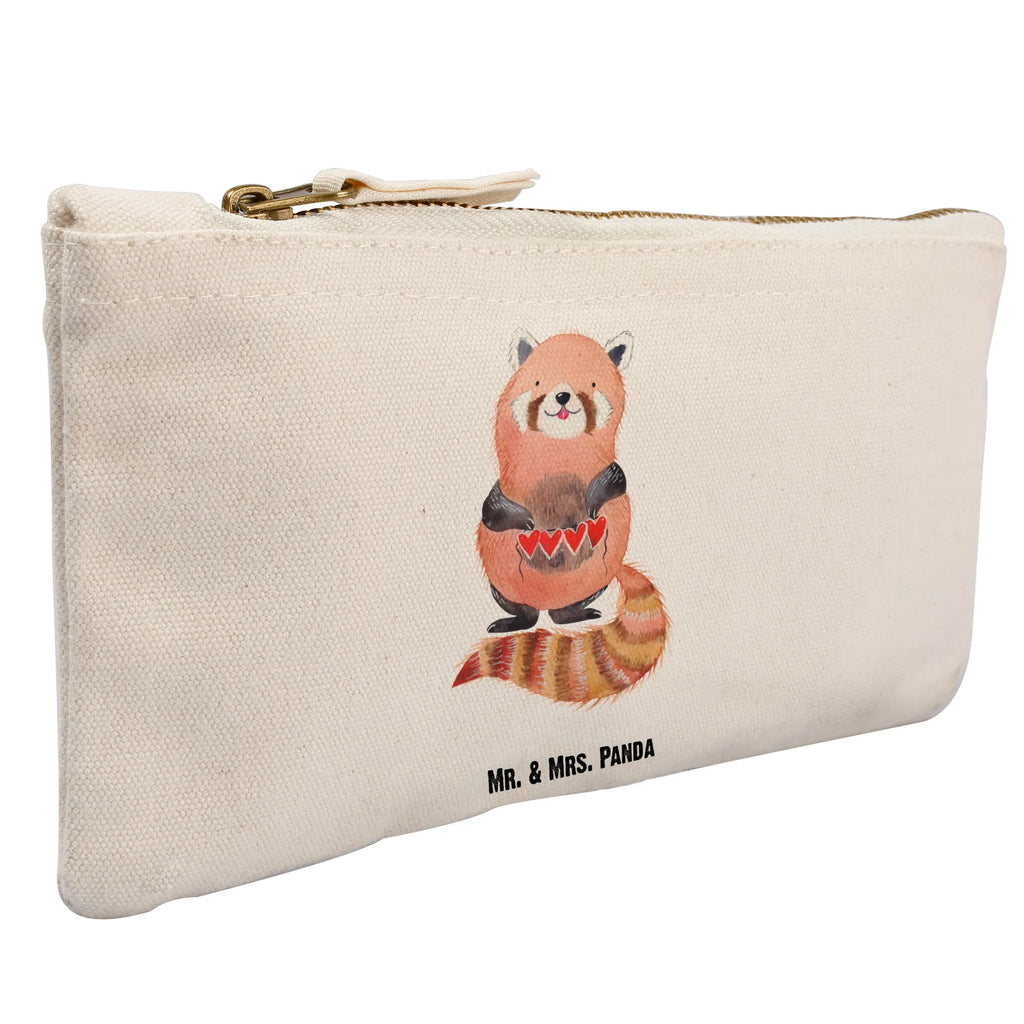 Schminktasche Roter Panda pencil case, kosmetiktäschchen, aufbewahrungsbeutel, Federmappe, Waschtasche, Mäppchen, toiletry bag, Schminktasche, Etui, pinsel tasche, Kulturbeutel, Waschbeutel, utensilientasche, Kosmetiktasche, Schminktäschchen, Stiftemäppchen, Schminkbeutel, beauty case, Kulturtasche, aufbewahrungstasche, beauty tasche, Kosmetikbeutel, Schlampermäppchen, Tiermotive, Tiere, Lustige Sprüche, Gute Laune, Rot, Herz, Lieblingsmensch, Liebling, Liebe, Panda