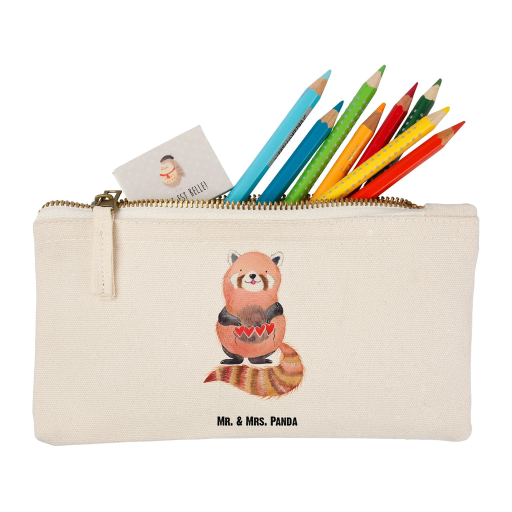 Schminktasche Roter Panda pencil case, kosmetiktäschchen, aufbewahrungsbeutel, Federmappe, Waschtasche, Mäppchen, toiletry bag, Schminktasche, Etui, pinsel tasche, Kulturbeutel, Waschbeutel, utensilientasche, Kosmetiktasche, Schminktäschchen, Stiftemäppchen, Schminkbeutel, beauty case, Kulturtasche, aufbewahrungstasche, beauty tasche, Kosmetikbeutel, Schlampermäppchen, Tiermotive, Tiere, Lustige Sprüche, Gute Laune, Rot, Herz, Lieblingsmensch, Liebling, Liebe, Panda