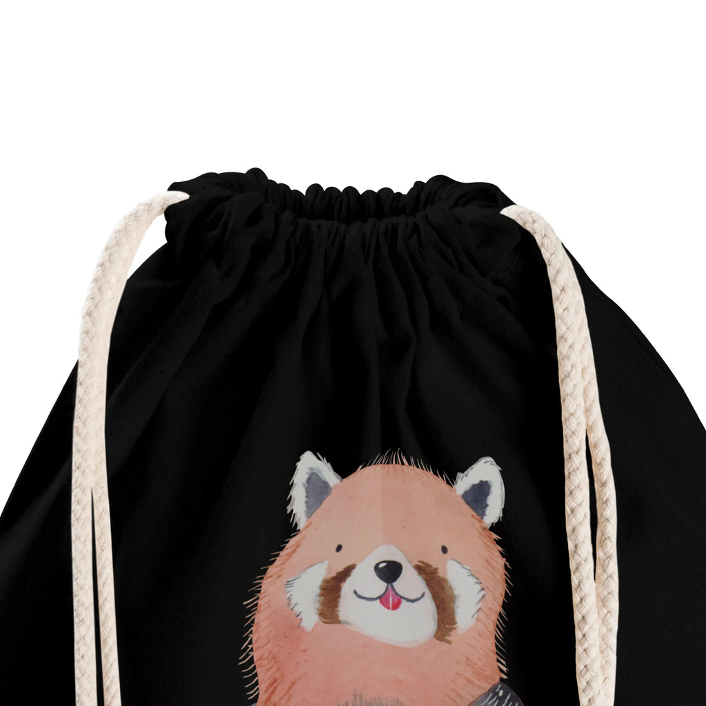 Drawstring bag red panda carrier bag, sports bag, bag, gym bag, jute bag, hipster, small animals, cute, funny, cute animal motives, hand drawn, small world, funny sayings, good mood, happy, gifts, gift ideas, special gifts, animal lover, card, darling, heart, red, love, favourite person, Panda