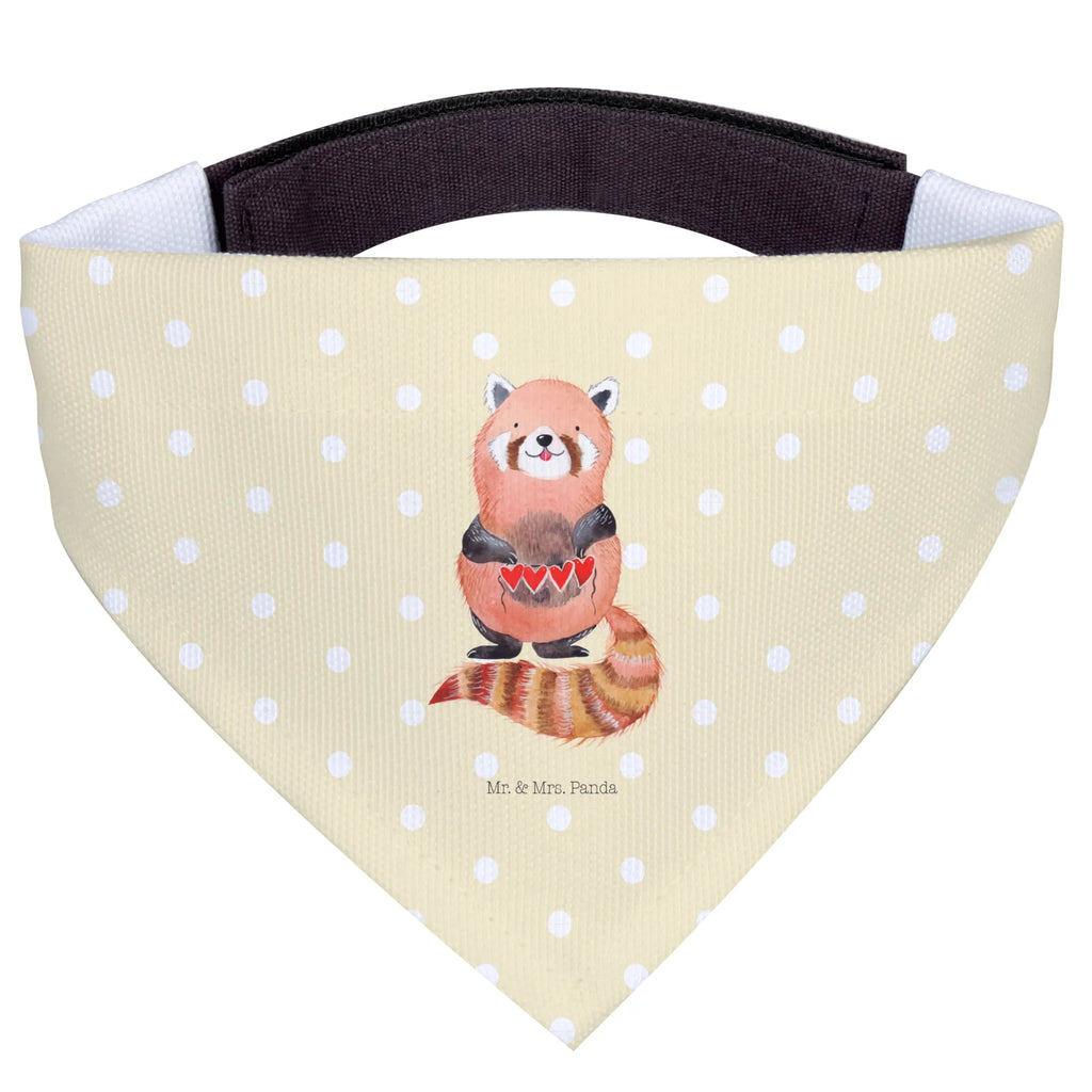 Hundehalstuch Roter Panda Tuch, Mittelgroße Hunde, Hunde, Hundehalstuch, Halstuch, Mittel, Lustige Sprüche, Tiere, Tiermotive, Gute Laune, Liebling, Liebe, Herz, Lieblingsmensch, Rot, Panda