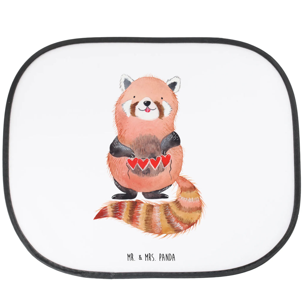 Car sun shade red panda sun protection, gift, children, back seat, family, sun visor, windows, car, small animals, cute, funny, cute animal motives, hand drawn, small world, funny sayings, good mood, happy, gifts, gift ideas, special gifts, animal lover, card, darling, red, favourite person, love, Panda, heart