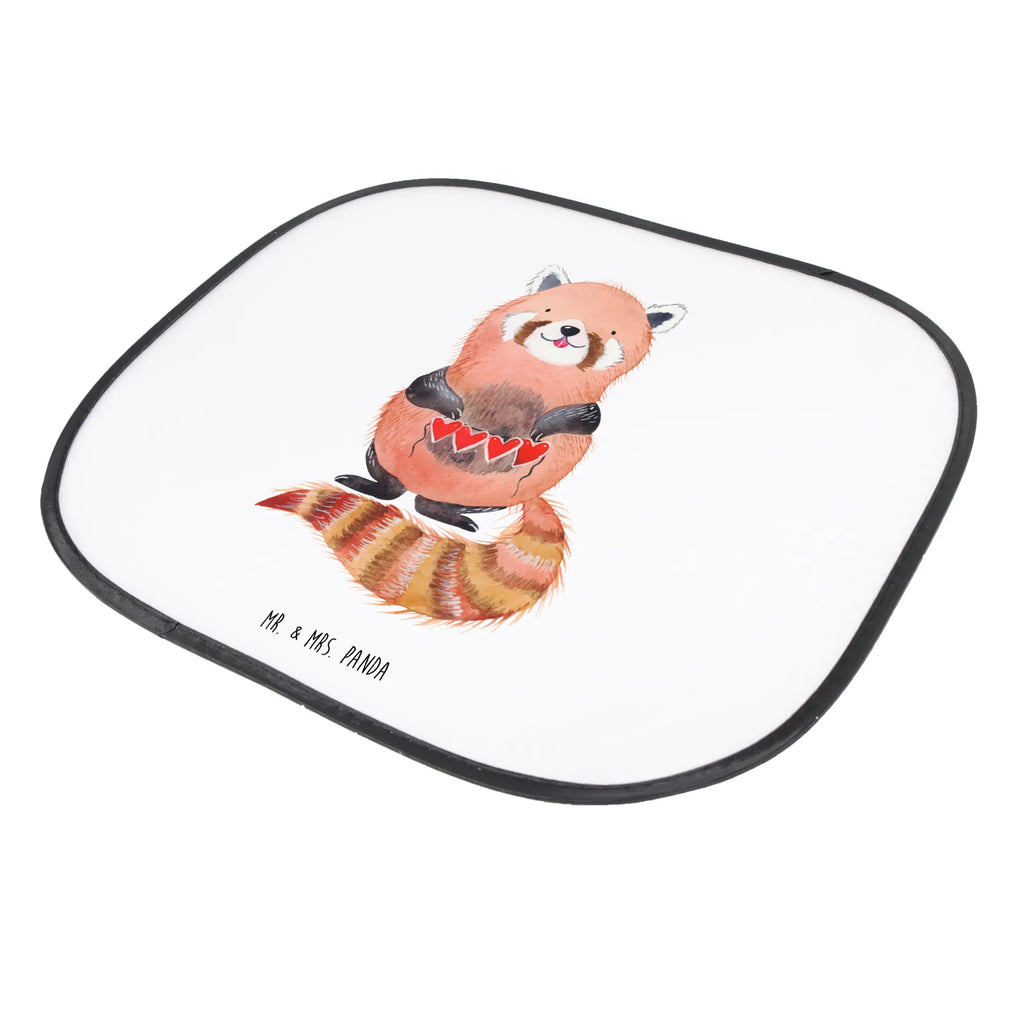Car sun shade red panda sun protection, gift, children, back seat, family, sun visor, windows, car, small animals, cute, funny, cute animal motives, hand drawn, small world, funny sayings, good mood, happy, gifts, gift ideas, special gifts, animal lover, card, darling, red, favourite person, love, Panda, heart