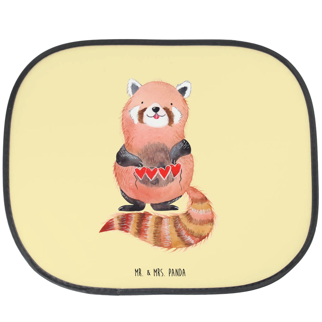 Car sun shade red panda sun protection, gift, children, back seat, family, sun visor, windows, car, small animals, cute, funny, cute animal motives, hand drawn, small world, funny sayings, good mood, happy, gifts, gift ideas, special gifts, animal lover, card, darling, red, favourite person, love, Panda, heart
