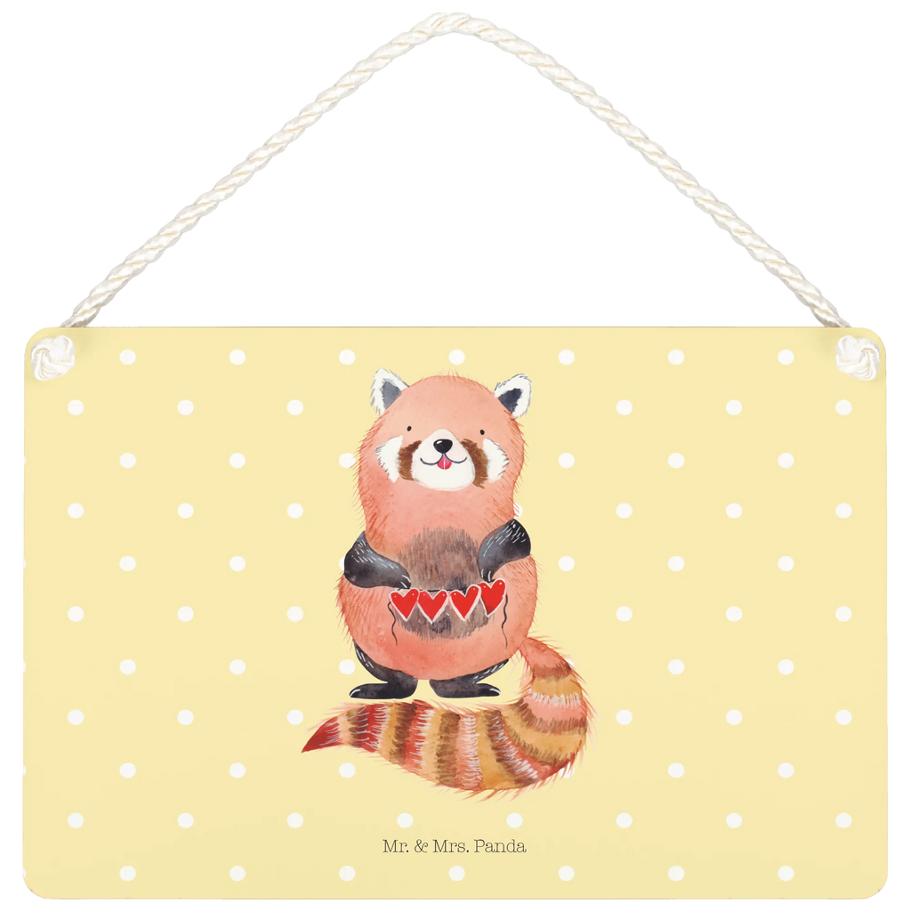 Decorative sign red panda small animals, cute, funny, cute animal motives, hand drawn, small world, funny sayings, good mood, happy, gifts, gift ideas, special gifts, animal lover, card, love, heart, red, favourite person, Panda, darling
