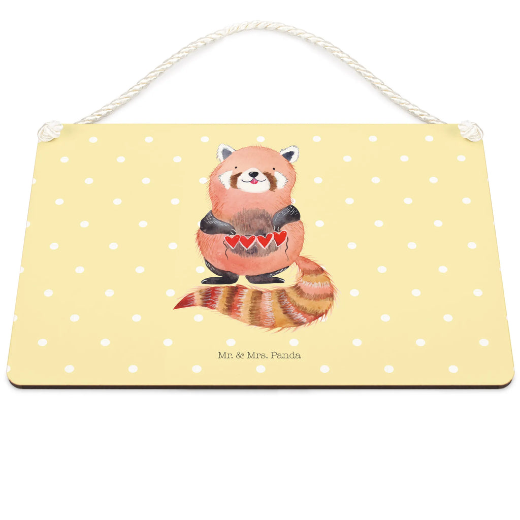 Decorative sign red panda small animals, cute, funny, cute animal motives, hand drawn, small world, funny sayings, good mood, happy, gifts, gift ideas, special gifts, animal lover, card, love, heart, red, favourite person, Panda, darling