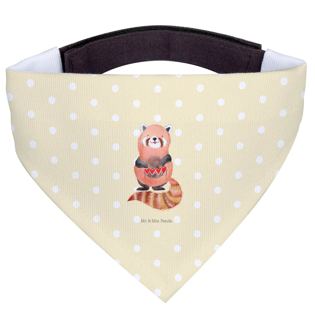 Hundehalstuch Roter Panda Tuch, Mittelgroße Hunde, Hunde, Hundehalstuch, Halstuch, Mittel, Lustige Sprüche, Tiere, Tiermotive, Gute Laune, Liebling, Liebe, Herz, Lieblingsmensch, Rot, Panda