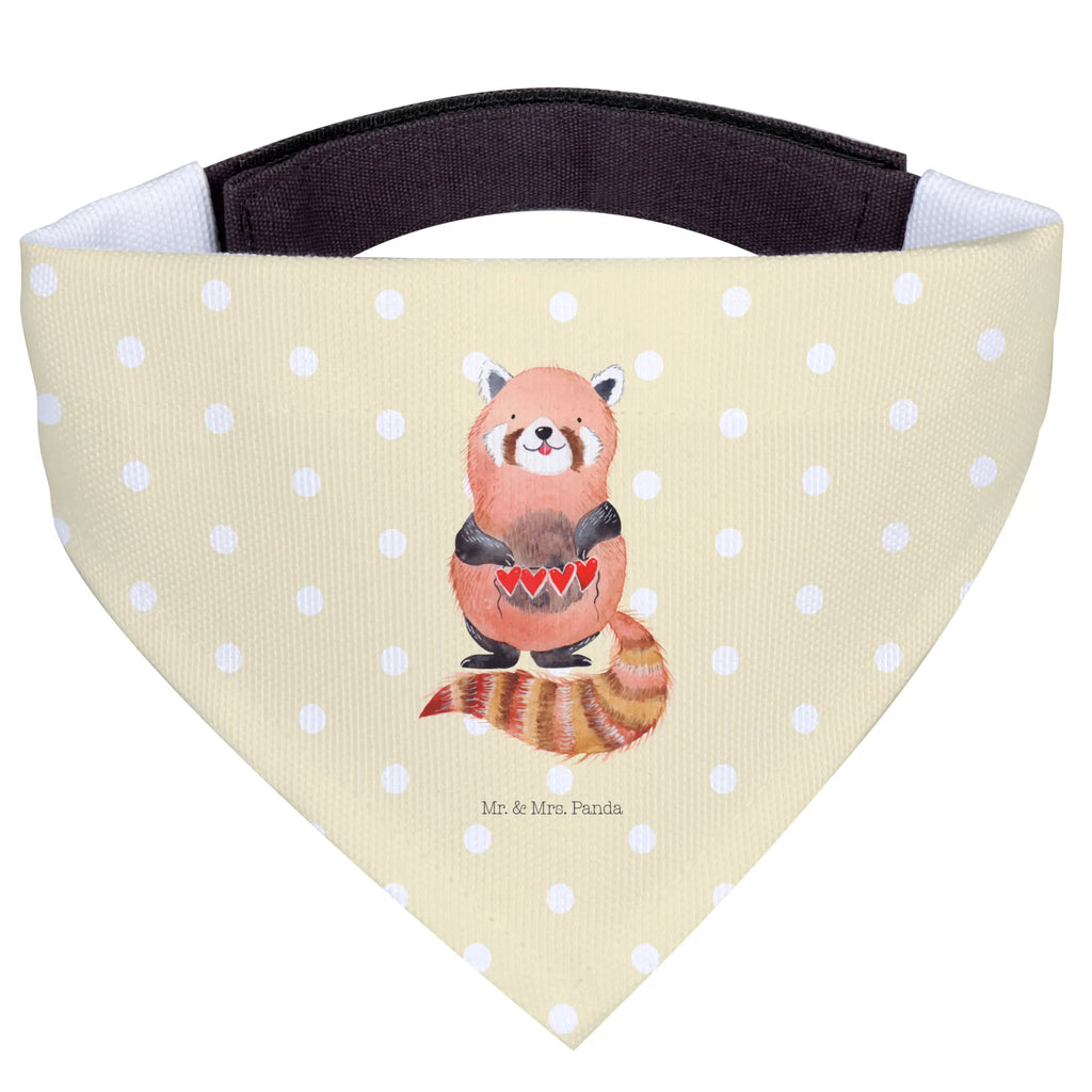 Hundehalstuch Roter Panda Tuch, Mittelgroße Hunde, Hunde, Hundehalstuch, Halstuch, Mittel, Lustige Sprüche, Tiere, Tiermotive, Gute Laune, Liebling, Liebe, Herz, Lieblingsmensch, Rot, Panda