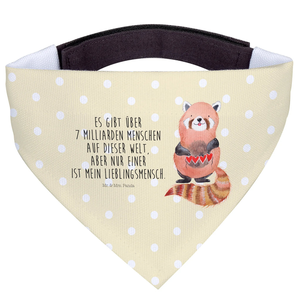 Hundehalstuch Roter Panda Tuch, Mittelgroße Hunde, Hunde, Hundehalstuch, Halstuch, Mittel, Lustige Sprüche, Tiere, Tiermotive, Gute Laune, Liebling, Liebe, Herz, Lieblingsmensch, Rot, Panda