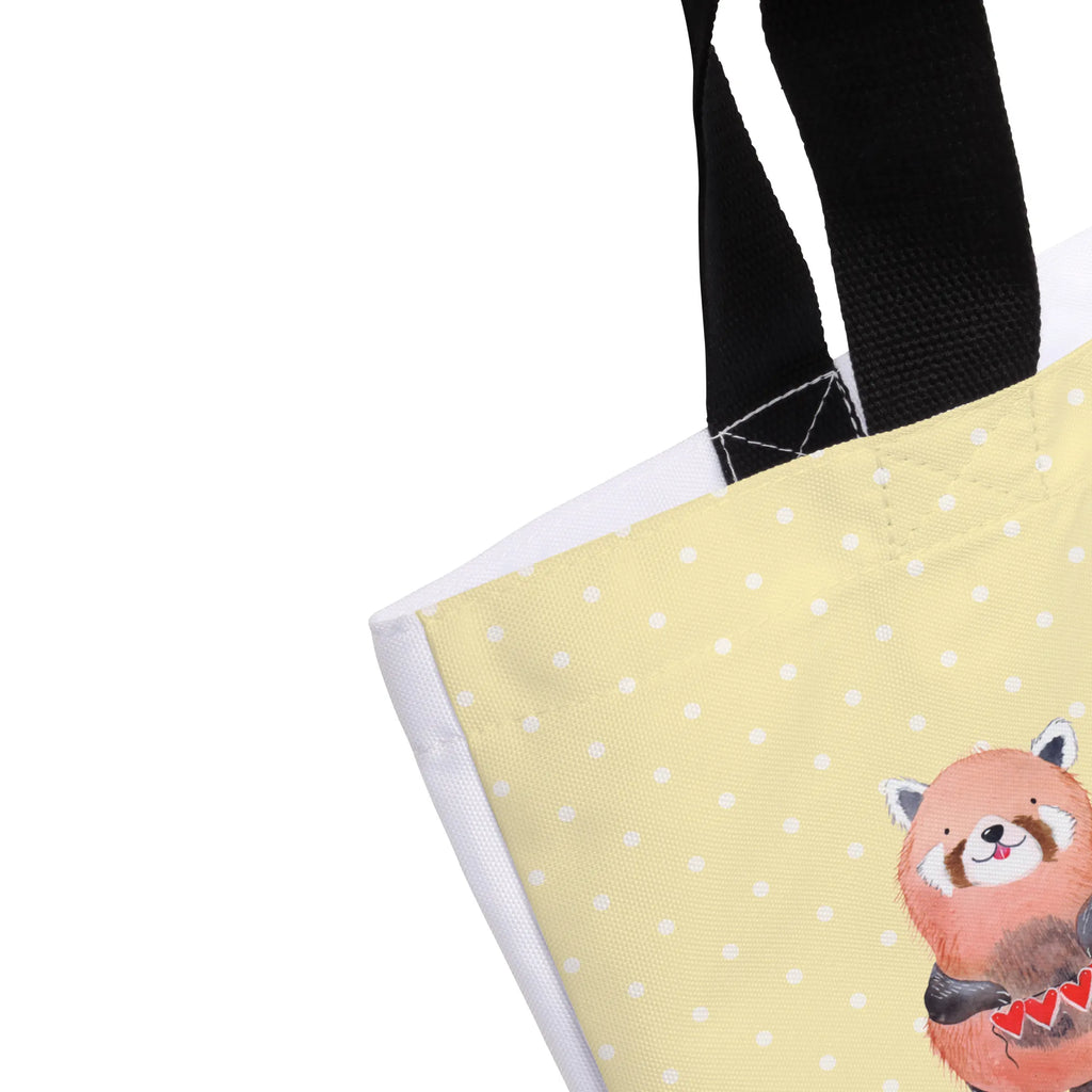 Shopper Roter Panda Schulbeutel, Einkaufsbeutel, Tasche, Freizeittasche, Strandtasche, Beutel, Tragebeutel, Alltagstasche, Schultasche, Einkaufstasche, Shopper, Tiermotive, Gute Laune, lustige Sprüche, Tiere, Liebling, Liebe, Herz, Lieblingsmensch, Panda, Rot